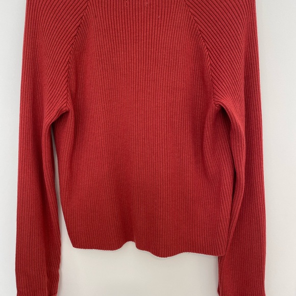 Tularosa Shia Sweater in Rust | Revolve | size small - Picture 7 of 8